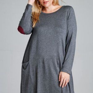 French Terry Back Button Tunic